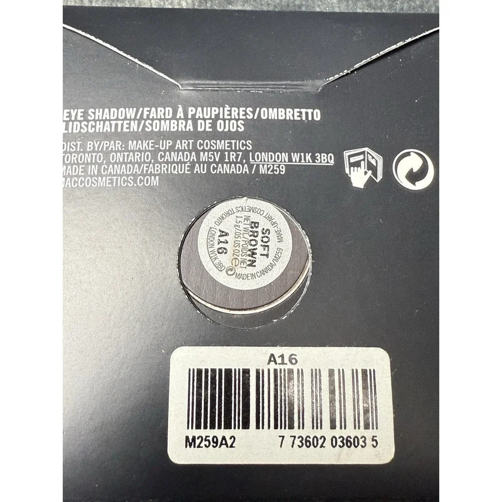 MAC Eye Shadow Pro Palette Refill Pan in Soft Brown -‎ NIB